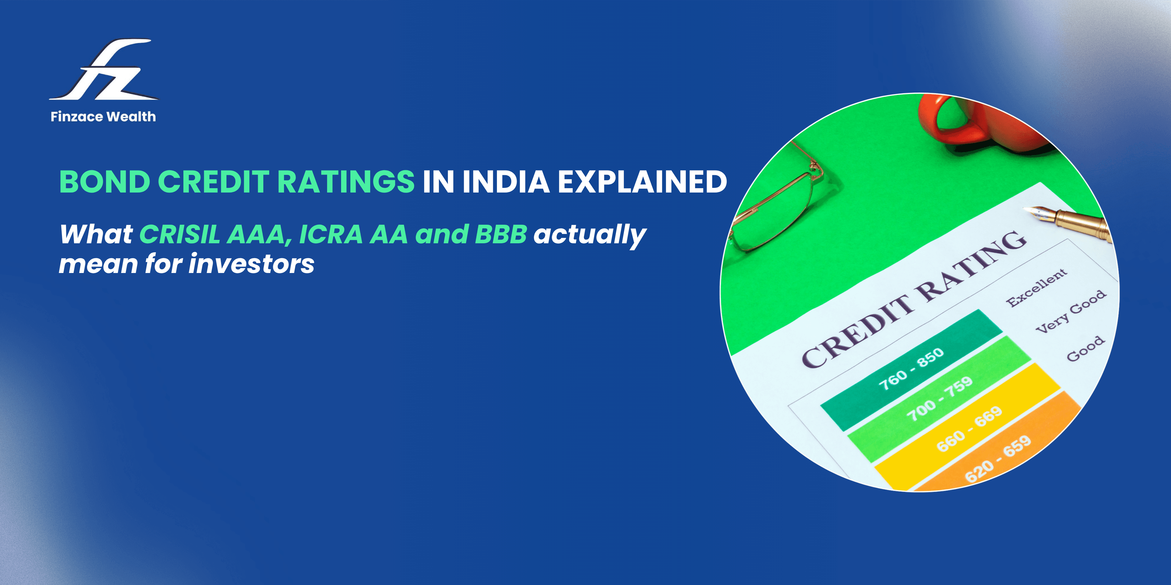 Bond credit ratings in India explained with CRISIL, ICRA, CARE, AAA, AA, BBB rating scale and credit risk comparison.