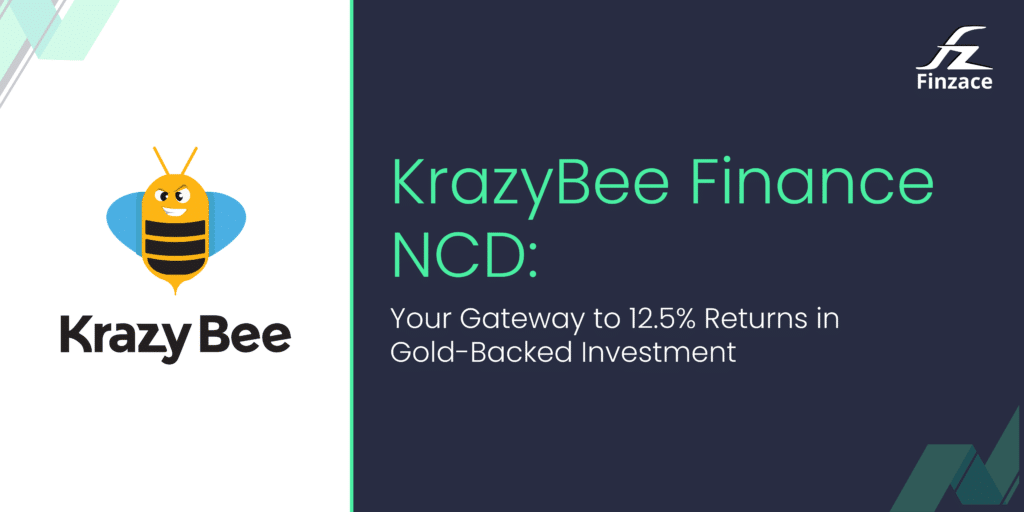 KrazyBee Finance logo with Finzace logo in the corner.